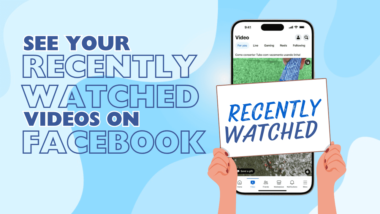 Find your recently watched videos on Facebook